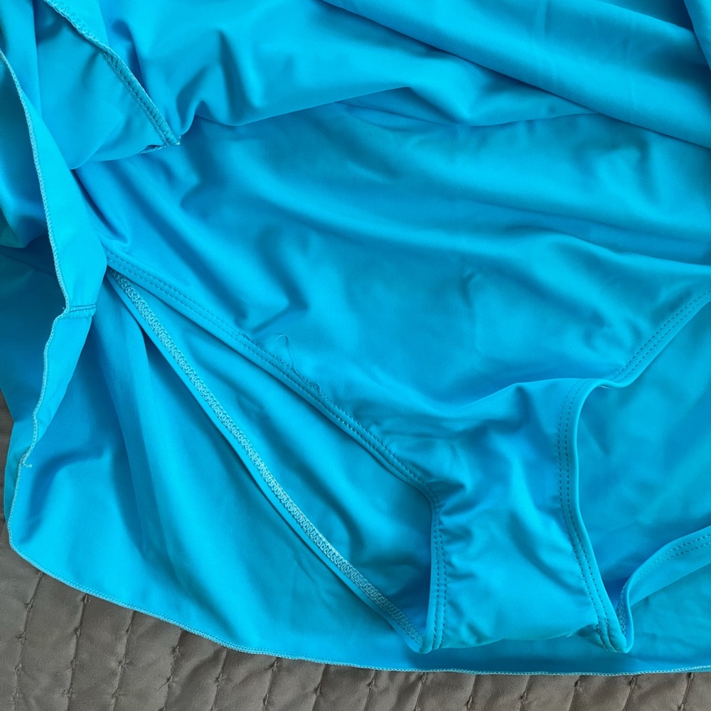 Plus Size Tankini Set - Racerback & Skort - Picture 5 of 9